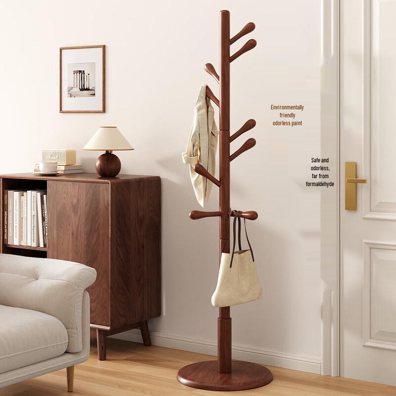 Напольная вешалка для одежды из массива дерева