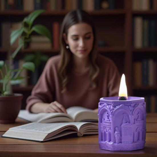 Ренессансная силиконовая форма DIY Эпоксидная смола Подсвечник Форма для хранения чашки для ювелирных изделий Гипс Поделки Скандинавский стиль Форма для демонстрации