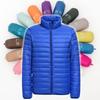 Men's Lightweight Down Jacket, Stand Collar, Slim Fit, Plus Size, Autumn/Winter Collection, Casual Short Coat