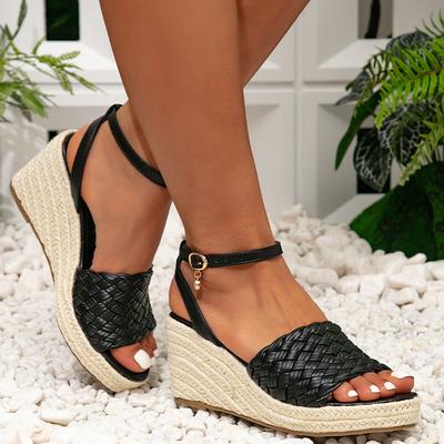 Большой размер 43 Дропшиппинг Летние эспадрильи на платформе и танкетке Сандалии для женщин Повседневная женская обувь Рыбацкая обувь Удобная Хорошее качество