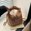 Плюшевая сумка-фея Сумка-клатч Женская модная Сумка-мессенджер на одно плечо Осенняя и зимняя Плюшевая сумка Дикая Сетевая Красная бирка Сумка-конверт