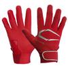 CUTTERS B353 Prime Hero Batting Size 3.0 Gloves, Ambidextrous, Baseball/Softball, Small, Red/Silver