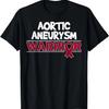 Aortic Aneurysm Survivor Burgundy Ribbon T-Shirt