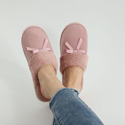 Теплые зимние плюшевые домашние тапочки для женщин Comwarm, новые мягкие удобные домашние хлопковые тапочки для женщин, повседневные меховые пушистые плоские тапочки