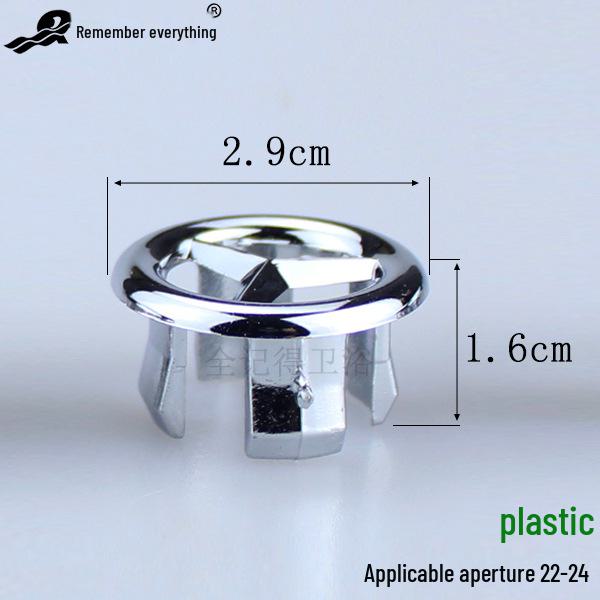 Decorative Plastic Basin Overflow Hole Cover Ring for Wash Basin