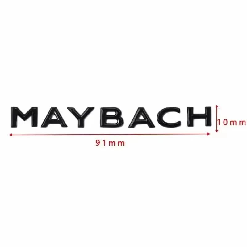 YEW1 MAYBACH 4MATIC AMG TURBO Letter Emblem Badge Interior Center Console Logo Car Styling Accessory 3D Sticker For Mercedes Benz1