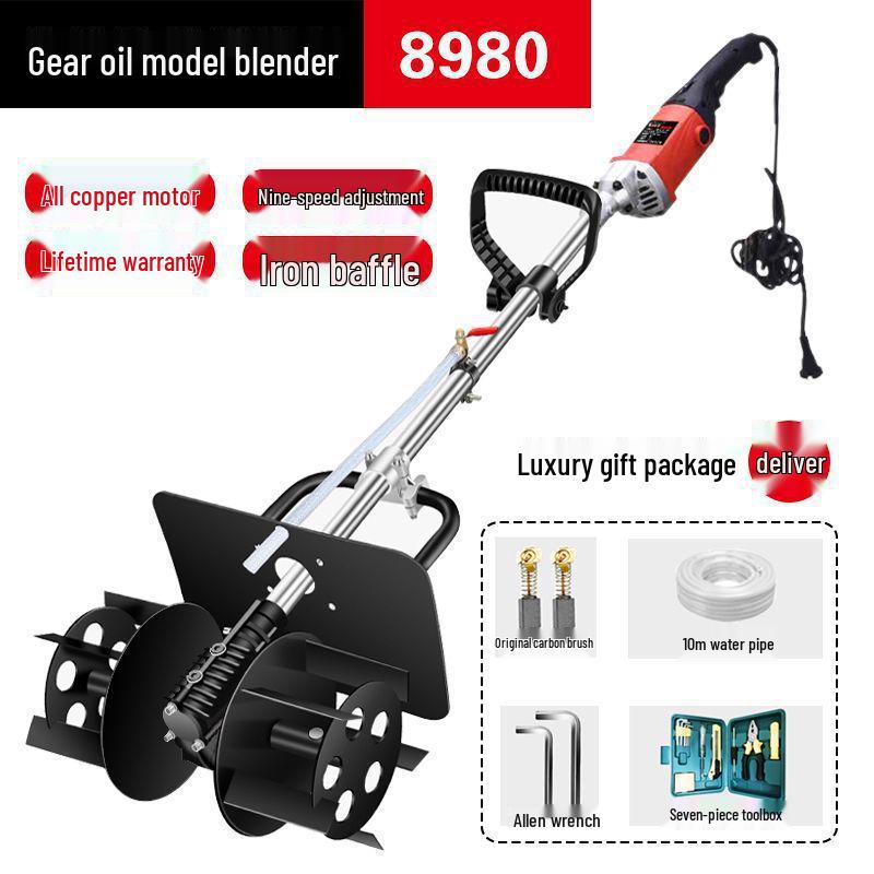 High-Power Dual-Use Handheld Electric Cement and Mortar Mixer