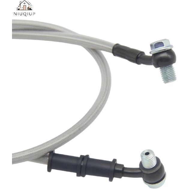 Комплект тормозных шлангов для скутера, квадроцикла, питбайка GY6 10 мм banjo + болт banjo из нержавеющей стали M10x1.25 (28мм) и Шайбы - Совместимо с 50cc-150cc