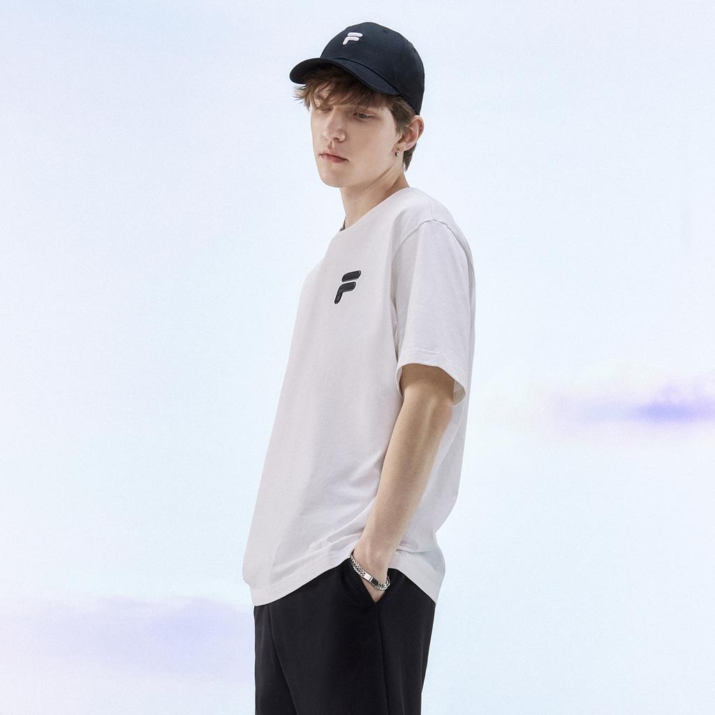 FILA FUSION Sports Life Collection T Shirt Unisex White T11U423106FWT