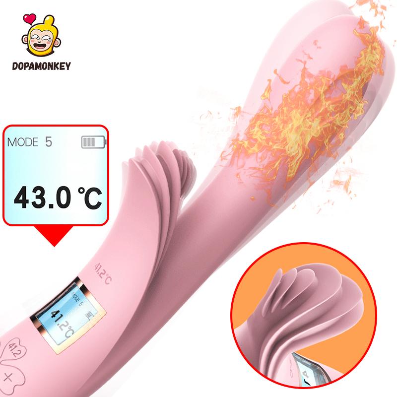 Вибратор для лизания языка для женщин, мастурбация, подогрев, стимулятор точки G, клитора, оргазм влагалища, оральный секс-игрушки для взрослых