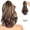 Длинный вьющийся парик с зажимом для хвоста, женский парик для наращивания хвоста с когтями, термостойкий натуральный синтетический парик