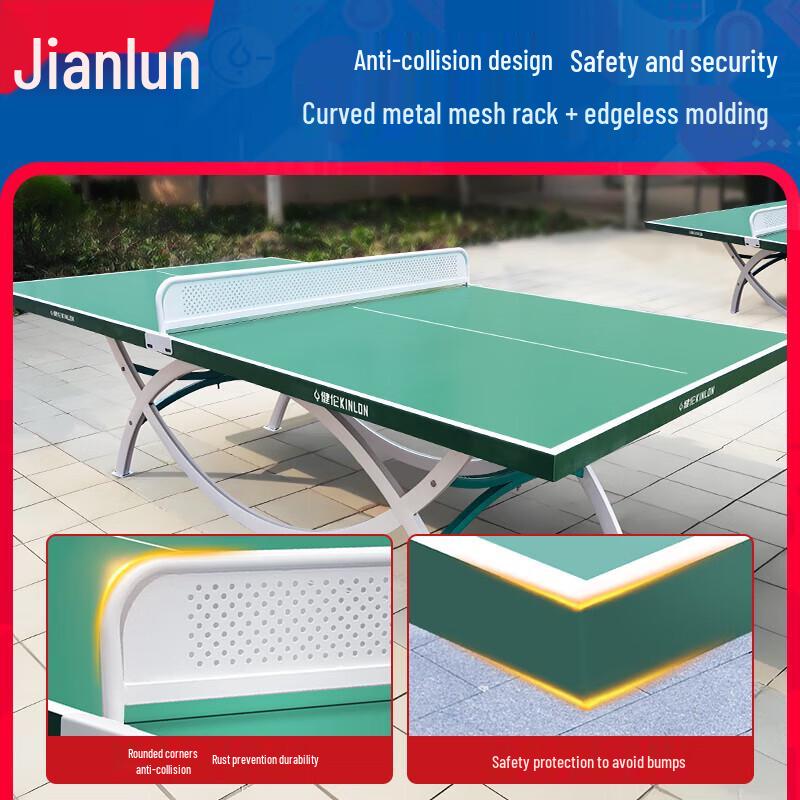 JEEANLEAN Waterproof Outdoor Table Tennis Table