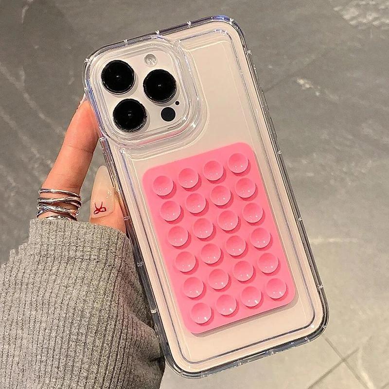 Чехол для iPhone 17 Air 16 15 14 Pro Max Plus 16E 11 12 13 Pro XR X XS 3D Присоска Подушка безопасности Прозрачный Ударопрочный Чехол