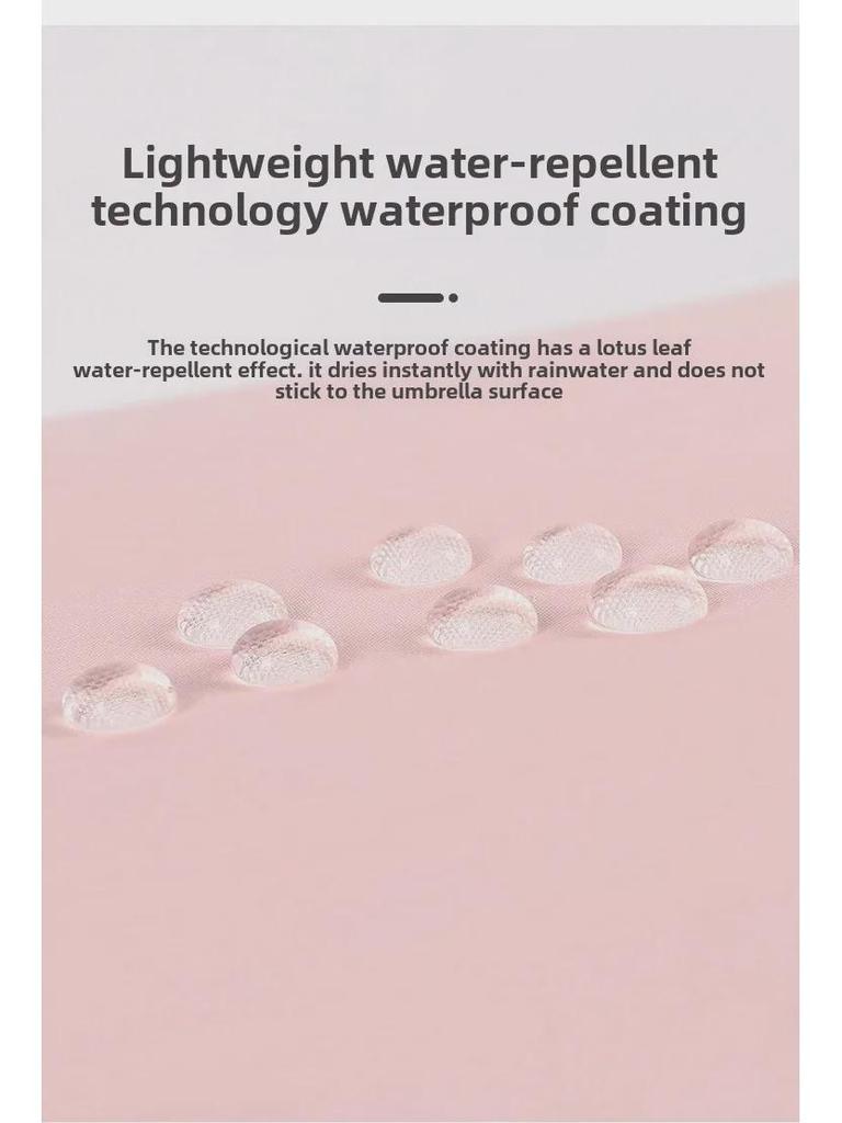 Black Plastic 50% Fold Ultra-Light Pocket Umbrella - Portable, Mini, for Sun/Rain