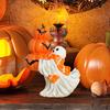 Halloween Ornament Ghost Hug Pumpkin Shape Resin Statue Halloween Table Shelf Office