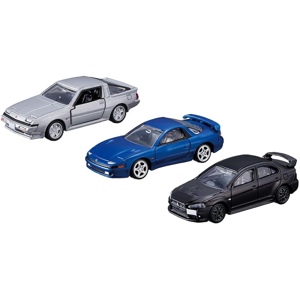 Takara Tomy Tomica Premium Mitsubishi Sports Cars 3 Models Collection Toy Miniature Cars for Ages 6 and Up