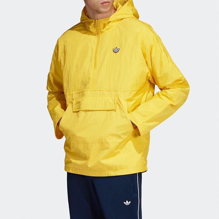 adidas Originals Trefoil Small Logo Ветровка Мужские куртки Желтый DU7857