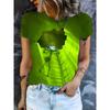 Ladies' T-shirt 3D 3D Printing Fashion Women's Short Sleeve Round Neck Casual Comfortable Top