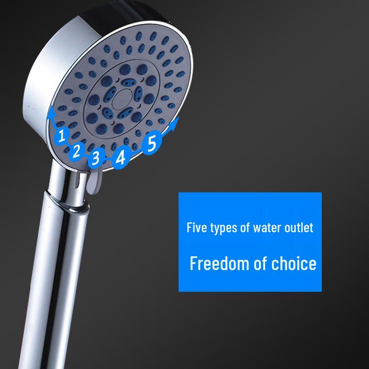 Ручная душевая лейка Hans с пятью режимами и усилителем для домашнего использования