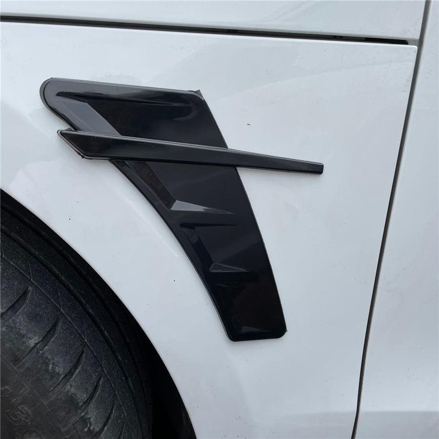 Carbon Fiber Look Car Side Wing Cover Air Intake Flow Fender Vent Trim Stickers