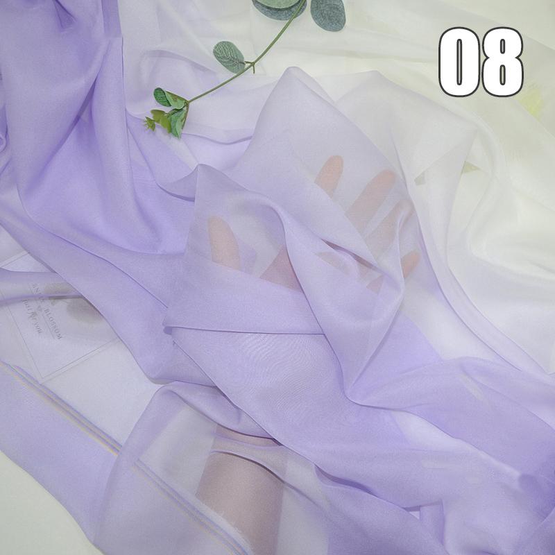 1/2/3M Ткань Шифон с Градиентом Органза Тюль Для DIY Платья Ханьфу Сценического Костюма Свадебной Вечеринки Декор Швейные Поделки