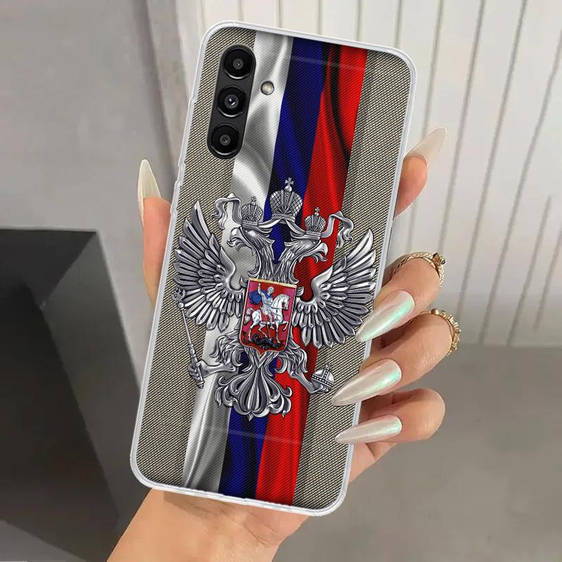 Россия Русские Флаги Герб Чехол для Телефона для Samsung Galaxy A16 A26 A36 A56 A15 A25 A35 A55 A14 A24 A34 A54 A13 A23 A33 A53 A05S A