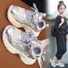 Girls' shoes, new autumn model, children's sports dad shoes, breathable and lightweight running shoes for older kids, soft-soled trendy brand