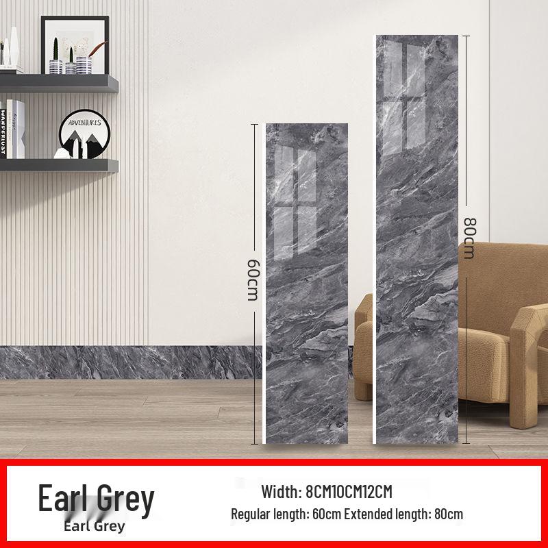 Самоклеящиеся водонепроницаемые настенные стикеры под мрамор для плинтуса (8-15 см)