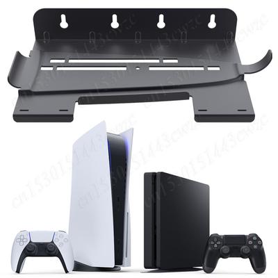 Настенный кронштейн, подставка для дисплея PS5 Slim с держателем контроллера, настенная подставка для Playstation 5 Slim/Playstation 5