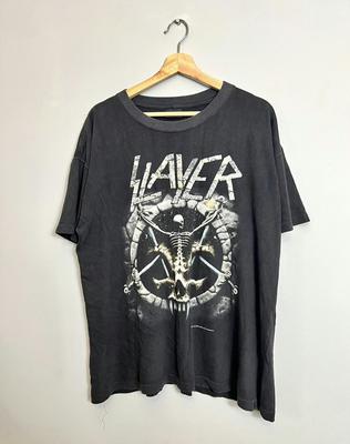 Редкая винтажная футболка 90-х 1994 года Slayer Divine Thrash Metal Band l черная Унисекс