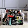 Логотип группы Музыка Рок-н-ролл логотип Узор Одеяла ren's Высококачественное фланелевое одеяло Мягкое Удобное Домашнее Дорожное одеяло#(4)