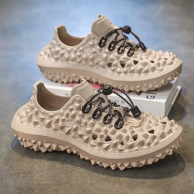 Fashion With Lacing Flat-heeled Sandal Sea Shoes For Man Beach Water Slippers Sneakers Sport Vip Link Fitness 2025g Shose Promo