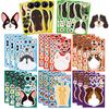 8 Cartoon Fun Dogs Make A Face Collage DIY Decorative Guka Hand Account Mobile Phone Case Notebook