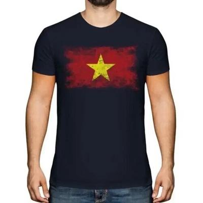Вьетнам Флаг в отчаянии Унисекс Футболка Vi T Nam Подарок Майка