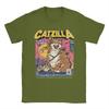 Мужские футболки Catzilla Новинка Футболка с коротким рукавом и круглым вырезом Футболка из чистого хлопка Подарок на день рождения Одежда