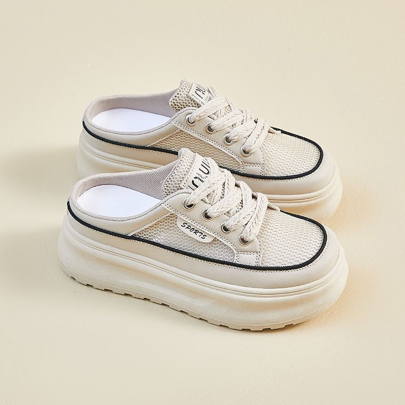 Thick-soled high-end new summer breathable sports shoes niche lightweight board shoes