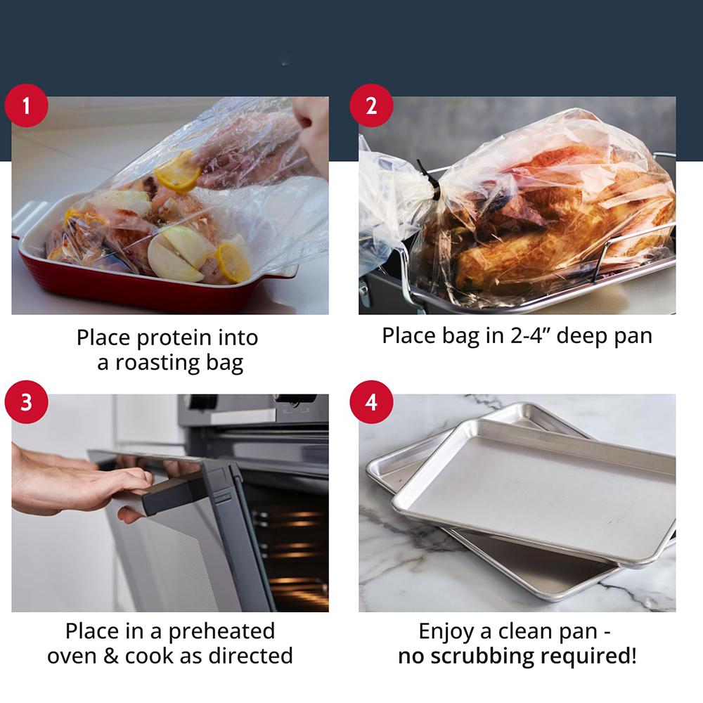 20/30 шт. Жаростойкий пакет для запекания индейки, Пакеты для приготовления в духовке, Пакет из ПЭТ-материала для духовки, Кухонные аксессуары, Инструменты для выпечки и кондитерских изделий