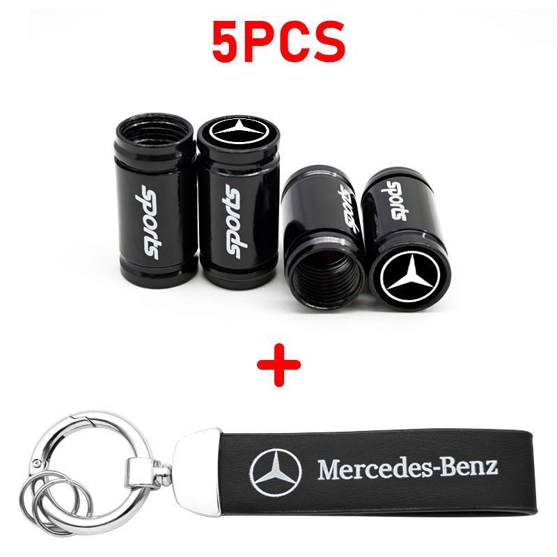 Колпачки на вентиль колеса автомобиля Чехол для Mercedes Benz AMG W203 W205 W206 W211 W220 W212 W201 W210 Кольцо для брелока Аксессуар для брелока