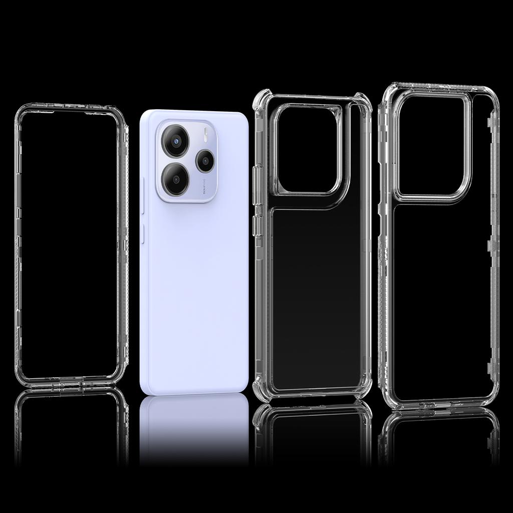 Для Xiaomi Redmi Note 14 5G Чехол для телефона Акриловый ТПУ Прозрачная Мобильная Накладка