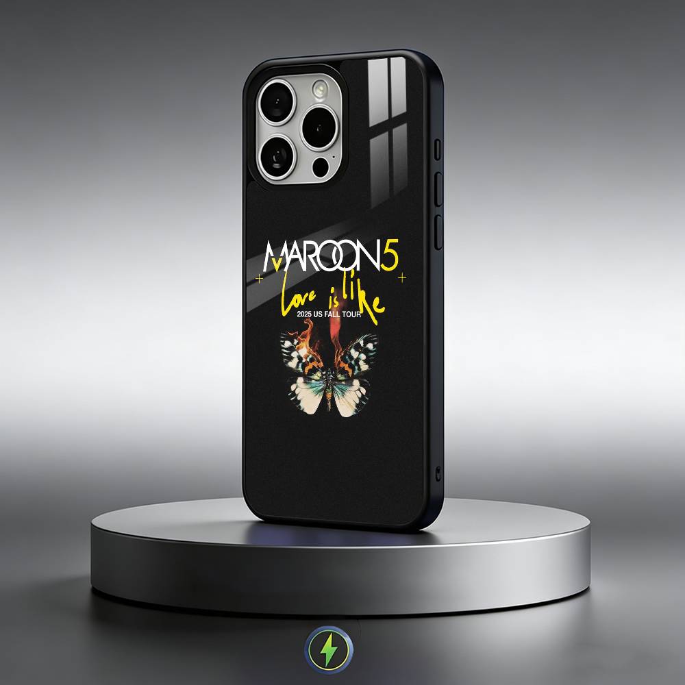 Band Maroon5 Phone Case For iPhone17,16,15,14,13,12,11 Plus,Pro Max Magnetic For Magsafe Wireless Charging