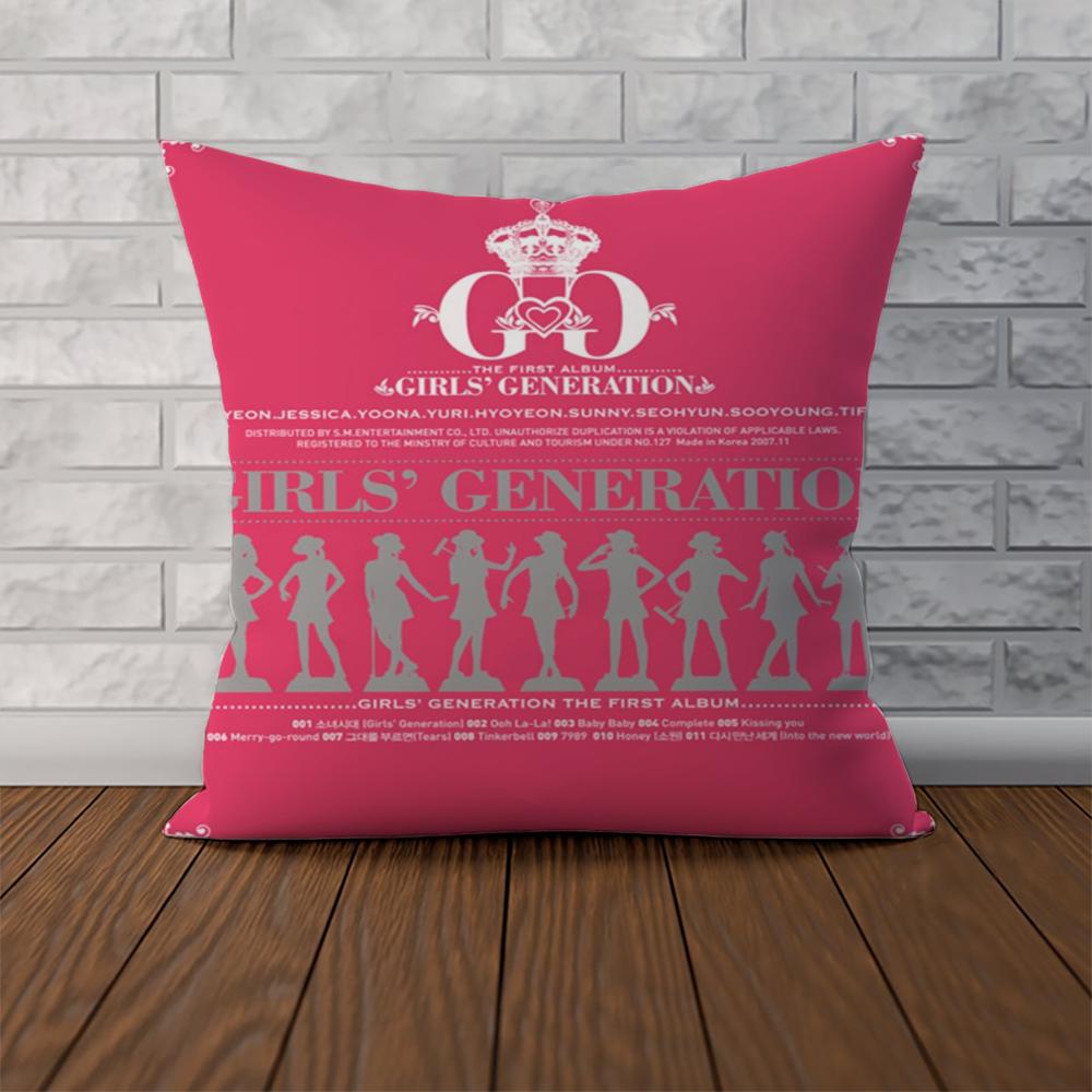 Girls Generation Pillow Case For Car Sofa Decorative Home Doublesided Print Plush Square Throw Pillow Cushion Cover
