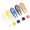 Golf Ball Score Marker Fork Plastic Golf Position Markers Golfer Pitch Repair Divot Tool