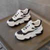 Popular Leather Women'S Shoes Muffin Thick Sole Inner Height Increase Sports And Leisure Shoes Dad Shoes Women'S Single Shoes