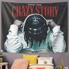 VIKAMA King Von HipHop Rap Tapestry Retro Album Cover Style Wall Hanging for Chicago Drill Music Fan Bedroom Decoration