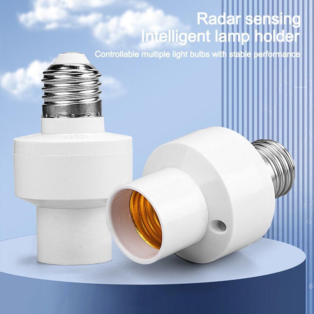 Automatic On Off Sensor Lamp Holder Screw in Lamp Socket Adapter Lighting Accessories
