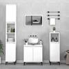 VidaXL Bathroom Furniture Set 3 Pcs White Engineered Wood 3185589