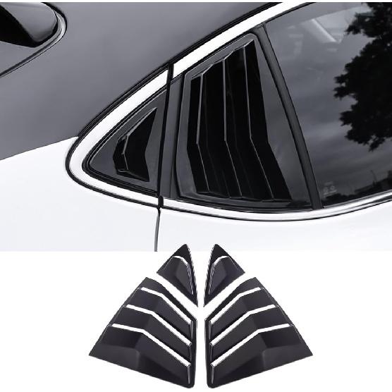 Rifoda for New Camry Window Louvers Air Vent Scoop Shades Cover Blinds Fit for Toyota Camry 2025 2026 Rear Side Window Louvers Decoration Trims ABS