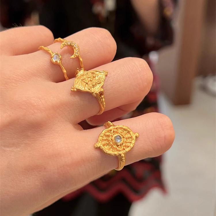 Уникальное и шикарное новое модное кольцо ручной работы открытого типа для женщин в стиле Бали 2024