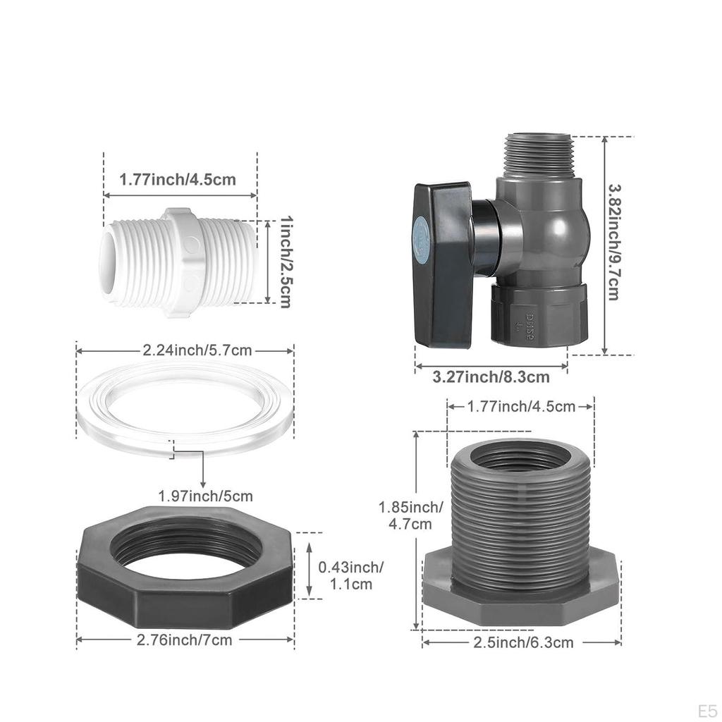 Комплект патрубков дождевой бочки для использования на открытом воздухе
