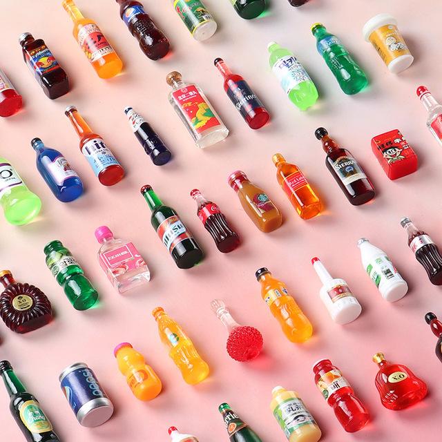 Нетоксичный Милый Новый1:12 Миниатюрных кукольных домиков Продукты для супермаркета Закуски Мини-торт Вино Напиток Для Blyth Барби BJD Куклы Кухонные аксессуары